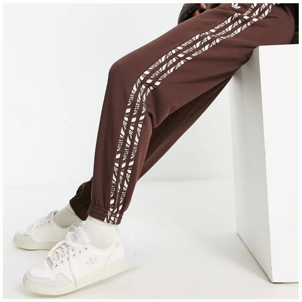 Adidas Brown Track Pants Size Medium